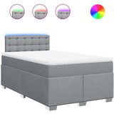 Maison Chic Box spring postelja - Vzmetna postelja z vzmetnico svetlo siva 120x200 cm blago SL16503, (21895781) | Shoptok.si