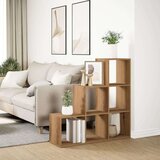 vidaXL Pregrada / regal za knjige 3 razina hrast 99x29x99 cm drveni | shoptok.hr