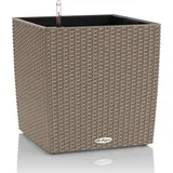 Okrasni lonec CUBE Cottage 50 kompletni set - peščeno rjava