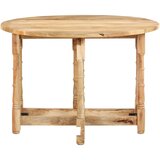 Furnova Jedilna miza okrogla 110x76 cm trden mangov les, (21946484) | Shoptok.si