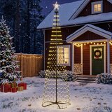  Stožasto LED božićno drvce 470 LED lampica Čelik | shoptok.hr