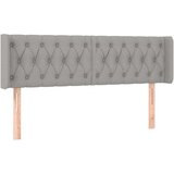  Vzglavje z ušesi svetlo sivo 147x16x78/88 cm blago, (20736446) | Shoptok.si