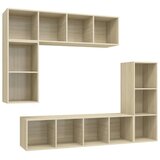  4-dijelni set TV ormarića boja hrasta sonome konstruirano drvo | shoptok.hr