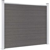 vidaXL Ograjni panel WPC 180x146 cm siv | Shoptok.si