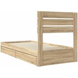 Krevet s od storage Sonoma hrast 90 x 200 cm Konstruirano drvo | shoptok.hr