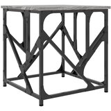  Stolić za kavu siva boja hrasta 45x45x47,5 cm konstruirano drvo | shoptok.hr