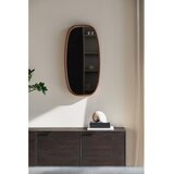 White Label Stensko ogledalo z lesenim okvirjem 40x80 cm Nyko – | Shoptok.si