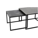Light & Living Črne/temno sive kovinske mizice v kompletu 3 ks 50x120 cm Kumalu – | Shoptok.si