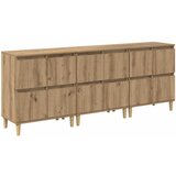 VidaXL Stranske omare 3 pcs Umetni hrast 60 x 35 x 70 cm, (5000108188) Slike