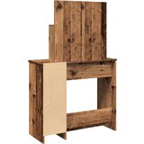  Toaletni stol s ogledalom Staro drvo 86,5x35x136 cm | shoptok.hr