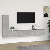 vidaXL 3-dijelni set TV ormarića siva betona konstruirano drvo Cijene