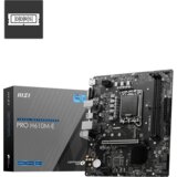 MSI PRO H610M-G LGA 1700 Intel H610 SATA 6Gb/s Micro ATX Motherboard 2x DDR5 PCI-E x16 slot M.2 Intel I219V1Gbps LAN EZ Debug LED | Eponuda.ba