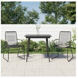  3-dijelni vrtni blagovaonski set od PVC ratana crni | shoptok.hr