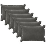 vidaXL Jastuk s jastukom HOUTEN 6 kom. Tamnosiva Baršun - Tamnosiva 40 x 60 cm 6 Cijene