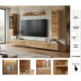 P & B Dnevni Regal Vera Xxl, Barva Hrasta, 5-Delni | Shoptok.si