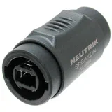 4-polni zaklepni adapter za dva vtiča NL2/4FC SpeakON, Črna, (5000218671)