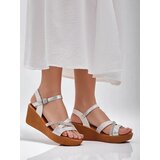 Resti Women's wedge sandals with rhinestones and glitter Eclat | Eponuda.ba
