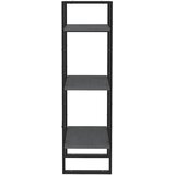 Ormarić za knjige s 3 razine sivi 40 x 30 x 105 cm od borovine | Eponuda.com