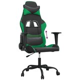  Igraća stolica crno-zelena od umjetne kože | shoptok.hr