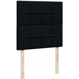  Otomanski okvir kreveta s madraca crni 90x190cm od tkanine | shoptok.hr