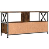 TV omarica dimljeni hrast 90x33x45 cm inženirski les in železo, (20734766) | Shoptok.si