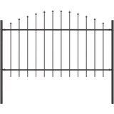vidaXL panel za ogradu s vrhom Siva Čelik Visina 75-100 cm, Dužina 1.7 m | shoptok.hr