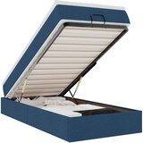  Otomanski okvir kreveta s madraca plavi 90x190cm od tkanine | shoptok.hr