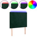  LED uzglavlje tamnozeleno 100x5x118/128 cm baršunasto | Eponuda.ba