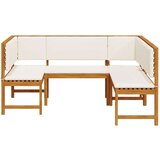  Set za vrt s klupama od 3 dijela i jastučićima od akacije | shoptok.hr