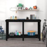  Radni stol Crna 140x50x80 cm od masivne borovine | shoptok.hr