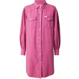 Wrangler Dolga srajca svetlo roza / off-bela