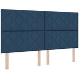 vidaXL Postelja z vzmetnico z vzmetnico Modra 180 x 200 cm blago, (5000126835) u