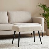  Klupa s gumbastim tkanjem Krem 60 x 40 x 45 cm Baršun | Eponuda.com