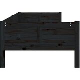  Dnevni ležaj od masivne borovine crni 90 x 190 cm | shoptok.hr