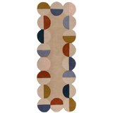 Flair Rugs Bež ručno rađena vunena staza 80x230 cm Mia Scallop Frame – | shoptok.hr