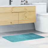 vidaXL Tirkizna Poliester 60 x 90 cm Prostirka za kupaonicu Pravokutna | shoptok.hr