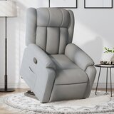  Naslonjač na podizanje od tkanine svjetlosivi | shoptok.hr