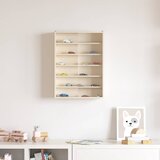 vidaXL Drvena vitrina za izlaganje Smeđa 40 x 8,5 x 54 cm Šperploča Cijene