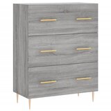  Visoka komoda siva sonome 69,5x34x180 cm od konstruiranog drva | shoptok.hr