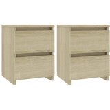 Maison Chic Dvo delni komplet Nočne omarice - Nočne mize sonoma hrast 30x30x40 cm iverna plošča, (21686899) Cene