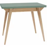 Ragaba Zložljiva jedilna miza z zeleno ploščo vrhom 65x90 cm Envelope - Ragaba