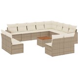  13-dijelni set vrtnih sofa s jastucima poliratan Bež | shoptok.hr