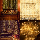  LED svjetlosna zavjesa – 200 LED lampica, toplo bijela | shoptok.hr