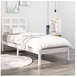  Okvir za krevet od masivne borovine bijeli 75x190 cm 2FT6 mali | shoptok.hr