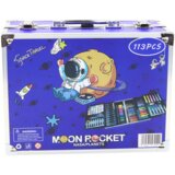 Lean_Toys Umetniški set v raztegljivem kovčku s 133-delnim setom astronavt | Shoptok.si
