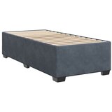 Krevet s box springom madracem i LED-om Tamnosiva Jjedan - Tamnosiva jedna veličina Dizajn s rombovima | shoptok.hr