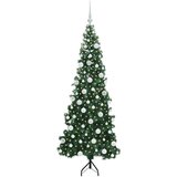 vidaXL Korner Umjetno Božićno Drvo Zelena 180 cm PVC i metal | shoptok.hr