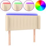  LED uzglavlje krem 103x16x78/88 cm od tkanine | Eponuda.com