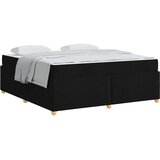  Krevetna konstrukcija s madracem Crna 180 x 200 cm tkanina | shoptok.hr