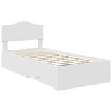  Okvir za krevet Bijelo 90 x 190 cm Konstruirano drvo | shoptok.hr